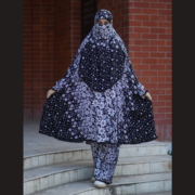 Elegant Palazzo long Khimar Set